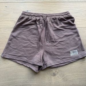 Brown sweat shorts - size small
